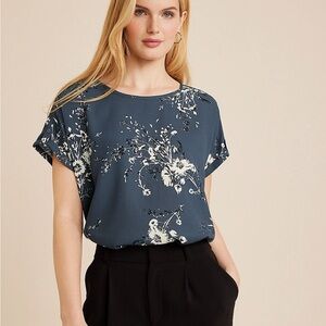 Maurices Delton Zipper Back Blouse